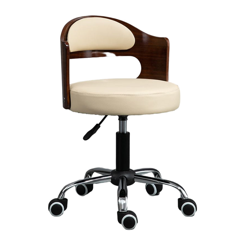 Modern Rotatable Liftable Counter Stool Steel Bar Stool with Cushion Beige 1 Piece Clearhalo 'Bar Furniture' 'Bar Stools' 'bar_stools' 'furn' 'furn_bar_stools' 'furniture_bar_stools' 'Kitchen & Dining Furniture' 'kitchen&dining_furn' 'kitchen' 'kitchen_furn' Furniture' 4527506