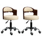Modern Rotatable Liftable Counter Stool Steel Bar Stool with Cushion Beige 2 Piece Set Clearhalo 'Bar Furniture' 'Bar Stools' 'bar_stools' 'furn' 'furn_bar_stools' 'furniture_bar_stools' 'Kitchen & Dining Furniture' 'kitchen&dining_furn' 'kitchen' 'kitchen_furn' Furniture' 4527507