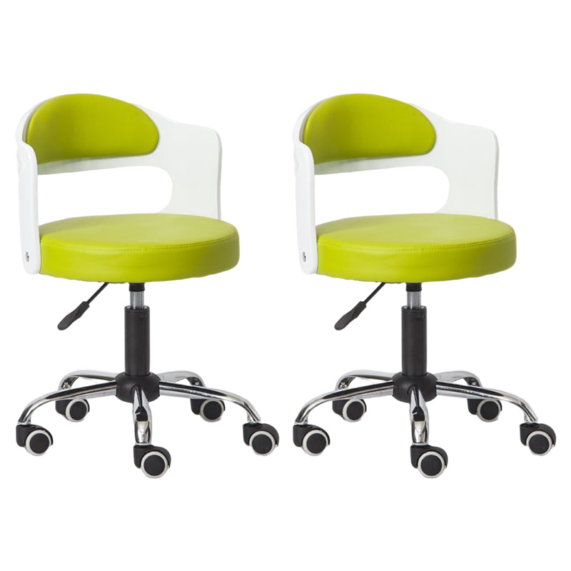 Modern Rotatable Liftable Counter Stool Steel Bar Stool with Cushion Green 2 Piece Set Clearhalo 'Bar Furniture' 'Bar Stools' 'bar_stools' 'furn' 'furn_bar_stools' 'furniture_bar_stools' 'Kitchen & Dining Furniture' 'kitchen&dining_furn' 'kitchen' 'kitchen_furn' Furniture' 4527513