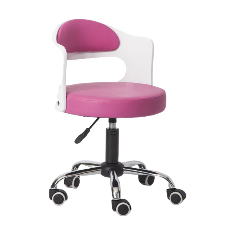 Modern Rotatable Liftable Counter Stool Steel Bar Stool with Cushion Pink 1 Piece Clearhalo 'Bar Furniture' 'Bar Stools' 'bar_stools' 'furn' 'furn_bar_stools' 'furniture_bar_stools' 'Kitchen & Dining Furniture' 'kitchen&dining_furn' 'kitchen' 'kitchen_furn' Furniture' 4527518
