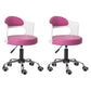 Modern Rotatable Liftable Counter Stool Steel Bar Stool with Cushion Pink 2 Piece Set Clearhalo 'Bar Furniture' 'Bar Stools' 'bar_stools' 'furn' 'furn_bar_stools' 'furniture_bar_stools' 'Kitchen & Dining Furniture' 'kitchen&dining_furn' 'kitchen' 'kitchen_furn' Furniture' 4527519