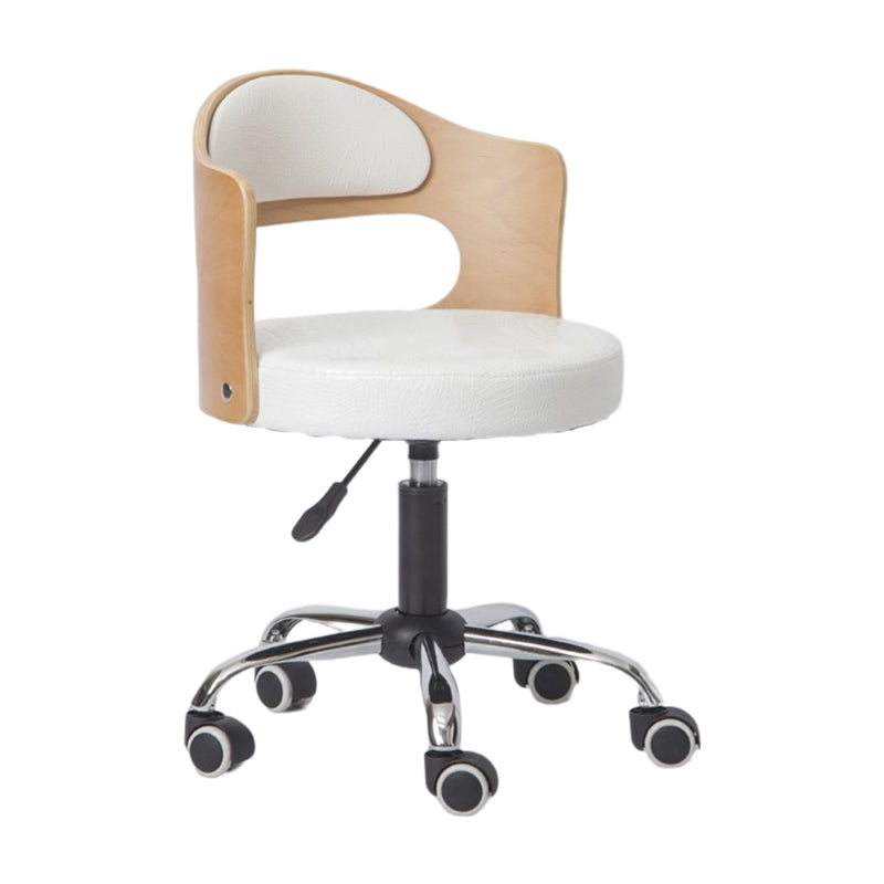 Modern Rotatable Liftable Counter Stool Steel Bar Stool with Cushion White 1 Piece Clearhalo 'Bar Furniture' 'Bar Stools' 'bar_stools' 'furn' 'furn_bar_stools' 'furniture_bar_stools' 'Kitchen & Dining Furniture' 'kitchen&dining_furn' 'kitchen' 'kitchen_furn' Furniture' 4527521