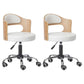 Modern Rotatable Liftable Counter Stool Steel Bar Stool with Cushion White 2 Piece Set Clearhalo 'Bar Furniture' 'Bar Stools' 'bar_stools' 'furn' 'furn_bar_stools' 'furniture_bar_stools' 'Kitchen & Dining Furniture' 'kitchen&dining_furn' 'kitchen' 'kitchen_furn' Furniture' 4527522