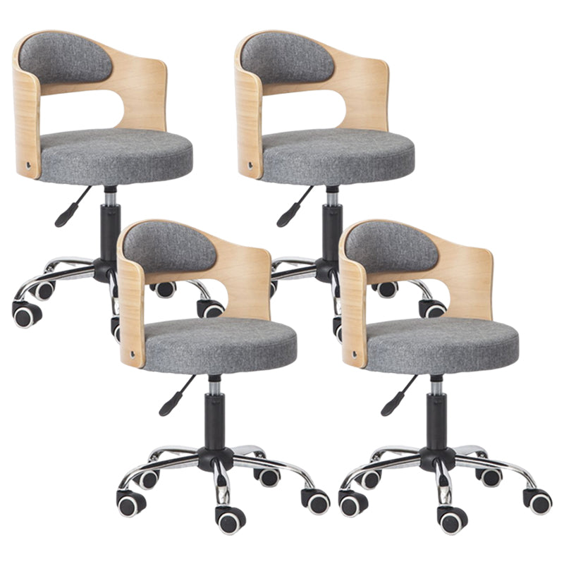 Modern Rotatable Liftable Counter Stool Steel Bar Stool with Cushion Gloss Black 4 Piece Set Clearhalo 'Bar Furniture' 'Bar Stools' 'bar_stools' 'furn' 'furn_bar_stools' 'furniture_bar_stools' 'Kitchen & Dining Furniture' 'kitchen&dining_furn' 'kitchen' 'kitchen_furn' Furniture' 4527526