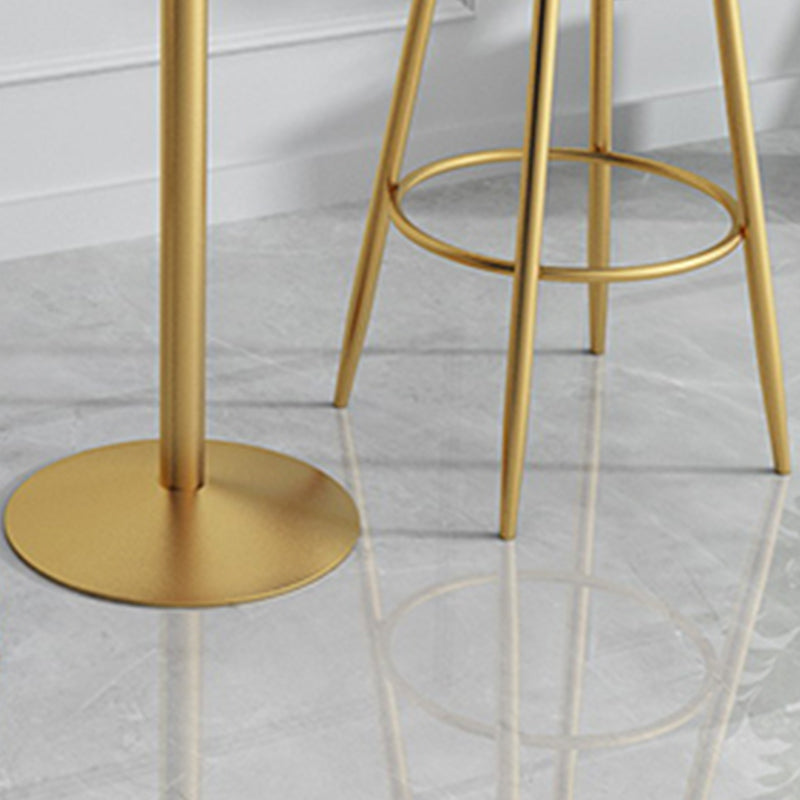 Glam Metal Leather Barstool Indoor Bar Stool with Iron Legs and Low Back Clearhalo 'Bar Furniture' 'Bar Stools' 'bar_stools' 'furn' 'furn_bar_stools' 'furniture_bar_stools' 'Kitchen & Dining Furniture' 'kitchen&dining_furn' 'kitchen' 'kitchen_furn' Furniture' 4527660