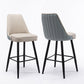 Contemporary Metal Leather Bar Stools Bristol Barstool with Iron Legs and Low Back Clearhalo 'Bar Furniture' 'Bar Stools' 'bar_stools' 'furn' 'furn_bar_stools' 'furniture_bar_stools' 'Kitchen & Dining Furniture' 'kitchen&dining_furn' 'kitchen' 'kitchen_furn' Furniture' 4527675