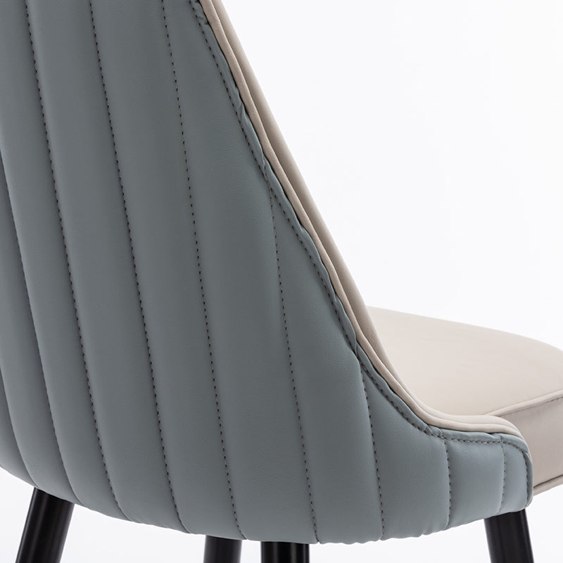 Contemporary Metal Leather Bar Stools Bristol Barstool with Iron Legs and Low Back Clearhalo 'Bar Furniture' 'Bar Stools' 'bar_stools' 'furn' 'furn_bar_stools' 'furniture_bar_stools' 'Kitchen & Dining Furniture' 'kitchen&dining_furn' 'kitchen' 'kitchen_furn' Furniture' 4527679