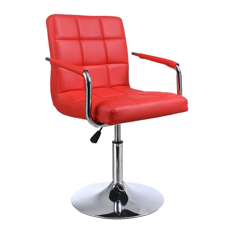 Indoor Modern Adjustable Bar Stool Footrest Bucket Backrest Swivel Counter Stool Red 1 Piece Short Stool(22"H) Clearhalo 'Bar Furniture' 'Bar Stools' 'bar_stools' 'furn' 'furn_bar_stools' 'furniture_bar_stools' 'Kitchen & Dining Furniture' 'kitchen&dining_furn' 'kitchen' 'kitchen_furn' Furniture' 4527738