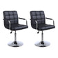 Indoor Modern Adjustable Bar Stool Footrest Bucket Backrest Swivel Counter Stool Black 2 Piece Set Short Stool(22"H) Clearhalo 'Bar Furniture' 'Bar Stools' 'bar_stools' 'furn' 'furn_bar_stools' 'furniture_bar_stools' 'Kitchen & Dining Furniture' 'kitchen&dining_furn' 'kitchen' 'kitchen_furn' Furniture' 4527743