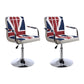 Indoor Modern Adjustable Bar Stool Footrest Bucket Backrest Swivel Counter Stool Red-White-Blue 2 Piece Set Short Stool(22"H) Clearhalo 'Bar Furniture' 'Bar Stools' 'bar_stools' 'furn' 'furn_bar_stools' 'furniture_bar_stools' 'Kitchen & Dining Furniture' 'kitchen&dining_furn' 'kitchen' 'kitchen_furn' Furniture' 4527744