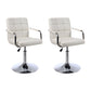 Indoor Modern Adjustable Bar Stool Footrest Bucket Backrest Swivel Counter Stool Off-White 2 Piece Set Short Stool(22"H) Clearhalo 'Bar Furniture' 'Bar Stools' 'bar_stools' 'furn' 'furn_bar_stools' 'furniture_bar_stools' 'Kitchen & Dining Furniture' 'kitchen&dining_furn' 'kitchen' 'kitchen_furn' Furniture' 4527746