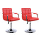 Indoor Modern Adjustable Bar Stool Footrest Bucket Backrest Swivel Counter Stool Red 2 Piece Set Short Stool(22"H) Clearhalo 'Bar Furniture' 'Bar Stools' 'bar_stools' 'furn' 'furn_bar_stools' 'furniture_bar_stools' 'Kitchen & Dining Furniture' 'kitchen&dining_furn' 'kitchen' 'kitchen_furn' Furniture' 4527747