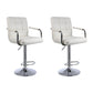 Indoor Modern Adjustable Bar Stool Footrest Bucket Backrest Swivel Counter Stool Off-White 2 Piece Set Bar Stool(33"H) Clearhalo 'Bar Furniture' 'Bar Stools' 'bar_stools' 'furn' 'furn_bar_stools' 'furniture_bar_stools' 'Kitchen & Dining Furniture' 'kitchen&dining_furn' 'kitchen' 'kitchen_furn' Furniture' 4527752
