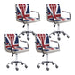 Indoor Modern Adjustable Bar Stool Footrest Bucket Backrest Swivel Counter Stool Red-White-Blue 4 Piece Set Counter Stool (24"H) Clearhalo 'Bar Furniture' 'Bar Stools' 'bar_stools' 'furn' 'furn_bar_stools' 'furniture_bar_stools' 'Kitchen & Dining Furniture' 'kitchen&dining_furn' 'kitchen' 'kitchen_furn' Furniture' 4527763