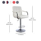 Indoor Modern Adjustable Bar Stool Footrest Bucket Backrest Swivel Counter Stool Clearhalo 'Bar Furniture' 'Bar Stools' 'bar_stools' 'furn' 'furn_bar_stools' 'furniture_bar_stools' 'Kitchen & Dining Furniture' 'kitchen&dining_furn' 'kitchen' 'kitchen_furn' Furniture' 4527773