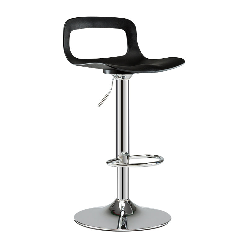 Modern Adjustable Swivel Bar Stool Low Back Plastic Bar and Counter Stool Clearhalo 'Bar Furniture' 'Bar Stools' 'bar_stools' 'furn' 'furn_bar_stools' 'furniture_bar_stools' 'Kitchen & Dining Furniture' 'kitchen&dining_furn' 'kitchen' 'kitchen_furn' Furniture' 4527782