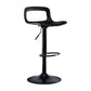 Modern Adjustable Swivel Bar Stool Low Back Plastic Bar and Counter Stool Black 1 Piece Clearhalo 'Bar Furniture' 'Bar Stools' 'bar_stools' 'furn' 'furn_bar_stools' 'furniture_bar_stools' 'Kitchen & Dining Furniture' 'kitchen&dining_furn' 'kitchen' 'kitchen_furn' Furniture' 4527785