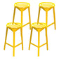 Modern Geometric Bar Stool Footrest Bristol Counter and Bar Stool with Iron Legs Yellow 4 Piece Set Clearhalo 'Bar Furniture' 'Bar Stools' 'bar_stools' 'furn' 'furn_bar_stools' 'furniture_bar_stools' 'Kitchen & Dining Furniture' 'kitchen&dining_furn' 'kitchen' 'kitchen_furn' Furniture' 4527889