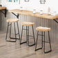 Modern Indoor Bar Stool Solid Wood Iron Legs Saddle Seat Counter Stool Clearhalo 'Bar Furniture' 'Bar Stools' 'bar_stools' 'furn' 'furn_bar_stools' 'furniture_bar_stools' 'Kitchen & Dining Furniture' 'kitchen&dining_furn' 'kitchen' 'kitchen_furn' Furniture' 4527920
