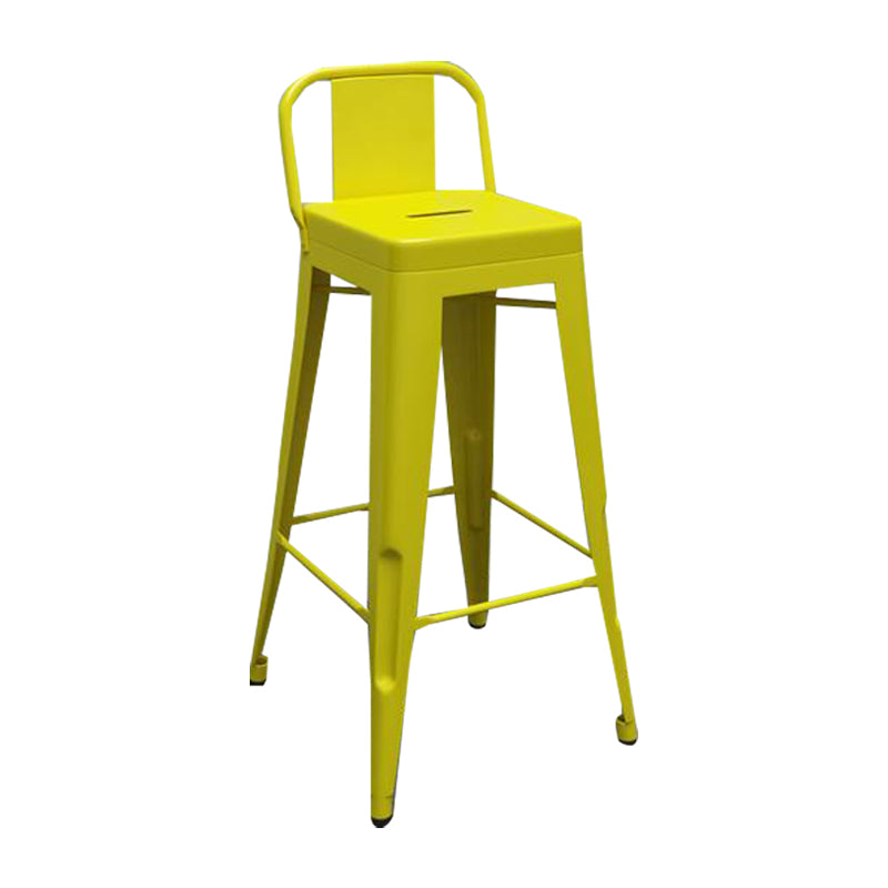 Metal Modern Indoor Bar Stool Footrest Low Back Counter Height Rectangular Stool Yellow 1 Piece Clearhalo 'Bar Furniture' 'Bar Stools' 'bar_stools' 'furn' 'furn_bar_stools' 'furniture_bar_stools' 'Kitchen & Dining Furniture' 'kitchen&dining_furn' 'kitchen' 'kitchen_furn' Furniture' 4527958