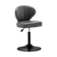 Modern Backrest Liftable Stool Steel Cashier Bar Stool with Leather Cushion Grey 1 Piece Short Stool(22"H) Clearhalo 'Bar Furniture' 'Bar Stools' 'bar_stools' 'furn' 'furn_bar_stools' 'furniture_bar_stools' 'Kitchen & Dining Furniture' 'kitchen&dining_furn' 'kitchen' 'kitchen_furn' Furniture' 4527987