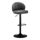 Modern Backrest Liftable Stool Steel Cashier Bar Stool with Leather Cushion Light Gray 1 Piece Bar Stool(33"H) Clearhalo 'Bar Furniture' 'Bar Stools' 'bar_stools' 'furn' 'furn_bar_stools' 'furniture_bar_stools' 'Kitchen & Dining Furniture' 'kitchen&dining_furn' 'kitchen' 'kitchen_furn' Furniture' 4527989