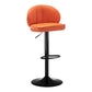 Modern Backrest Liftable Stool Steel Cashier Bar Stool with Leather Cushion Clearhalo 'Bar Furniture' 'Bar Stools' 'bar_stools' 'furn' 'furn_bar_stools' 'furniture_bar_stools' 'Kitchen & Dining Furniture' 'kitchen&dining_furn' 'kitchen' 'kitchen_furn' Furniture' 4527993