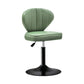 Modern Backrest Liftable Stool Steel Cashier Bar Stool with Leather Cushion Green 1 Piece Short Stool(22"H) Clearhalo 'Bar Furniture' 'Bar Stools' 'bar_stools' 'furn' 'furn_bar_stools' 'furniture_bar_stools' 'Kitchen & Dining Furniture' 'kitchen&dining_furn' 'kitchen' 'kitchen_furn' Furniture' 4527995