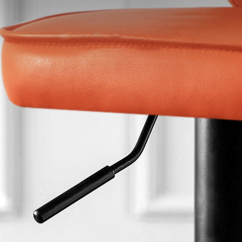 Modern Backrest Liftable Stool Steel Cashier Bar Stool with Leather Cushion Clearhalo 'Bar Furniture' 'Bar Stools' 'bar_stools' 'furn' 'furn_bar_stools' 'furniture_bar_stools' 'Kitchen & Dining Furniture' 'kitchen&dining_furn' 'kitchen' 'kitchen_furn' Furniture' 4527997