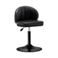 Modern Backrest Liftable Stool Steel Cashier Bar Stool with Leather Cushion Gloss Black 1 Piece Short Stool(22"H) Clearhalo 'Bar Furniture' 'Bar Stools' 'bar_stools' 'furn' 'furn_bar_stools' 'furniture_bar_stools' 'Kitchen & Dining Furniture' 'kitchen&dining_furn' 'kitchen' 'kitchen_furn' Furniture' 4528001