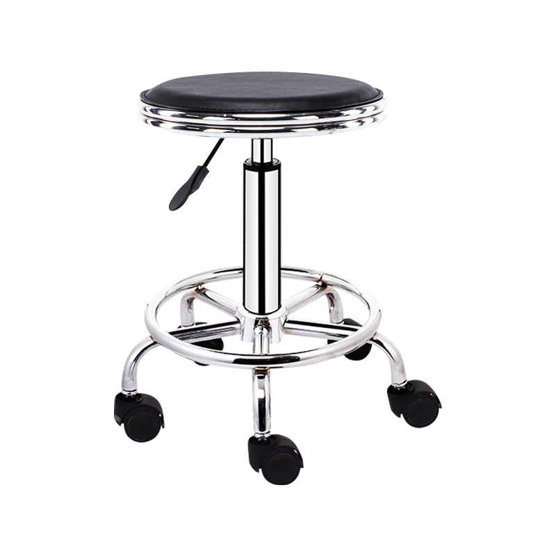 Modern Rotatable Liftable Stool Steel Household Bar Stool with Cushion and Pedal Ink 1 Piece Clearhalo 'Bar Furniture' 'Bar Stools' 'bar_stools' 'furn' 'furn_bar_stools' 'furniture_bar_stools' 'Kitchen & Dining Furniture' 'kitchen&dining_furn' 'kitchen' 'kitchen_furn' Furniture' 4528061