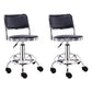 Modern Rotatable Liftable Stool Steel Household Bar Stool with Cushion and Pedal Gold-Black 2 Piece Set Clearhalo 'Bar Furniture' 'Bar Stools' 'bar_stools' 'furn' 'furn_bar_stools' 'furniture_bar_stools' 'Kitchen & Dining Furniture' 'kitchen&dining_furn' 'kitchen' 'kitchen_furn' Furniture' 4528074