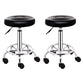 Modern Rotatable Liftable Stool Steel Household Bar Stool with Cushion and Pedal Matte Black 2 Piece Set Clearhalo 'Bar Furniture' 'Bar Stools' 'bar_stools' 'furn' 'furn_bar_stools' 'furniture_bar_stools' 'Kitchen & Dining Furniture' 'kitchen&dining_furn' 'kitchen' 'kitchen_furn' Furniture' 4528077