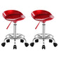Modern Rotatable Liftable Stool Steel Household Bar Stool with Cushion and Pedal Burgundy 2 Piece Set Clearhalo 'Bar Furniture' 'Bar Stools' 'bar_stools' 'furn' 'furn_bar_stools' 'furniture_bar_stools' 'Kitchen & Dining Furniture' 'kitchen&dining_furn' 'kitchen' 'kitchen_furn' Furniture' 4528078