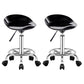 Modern Rotatable Liftable Stool Steel Household Bar Stool with Cushion and Pedal Gloss Black 2 Piece Set Clearhalo 'Bar Furniture' 'Bar Stools' 'bar_stools' 'furn' 'furn_bar_stools' 'furniture_bar_stools' 'Kitchen & Dining Furniture' 'kitchen&dining_furn' 'kitchen' 'kitchen_furn' Furniture' 4528081