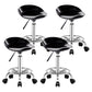 Modern Rotatable Liftable Stool Steel Household Bar Stool with Cushion and Pedal Gloss Black 4 Piece Set Clearhalo 'Bar Furniture' 'Bar Stools' 'bar_stools' 'furn' 'furn_bar_stools' 'furniture_bar_stools' 'Kitchen & Dining Furniture' 'kitchen&dining_furn' 'kitchen' 'kitchen_furn' Furniture' 4528091