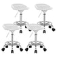 Modern Rotatable Liftable Stool Steel Household Bar Stool with Cushion and Pedal White 4 Piece Set Clearhalo 'Bar Furniture' 'Bar Stools' 'bar_stools' 'furn' 'furn_bar_stools' 'furniture_bar_stools' 'Kitchen & Dining Furniture' 'kitchen&dining_furn' 'kitchen' 'kitchen_furn' Furniture' 4528093