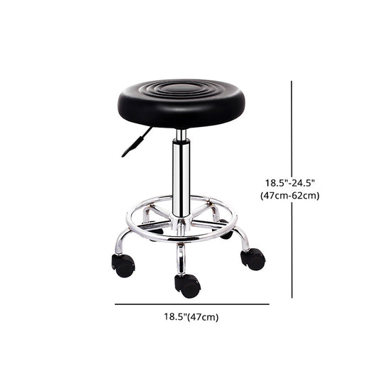 Modern Rotatable Liftable Stool Steel Household Bar Stool with Cushion and Pedal Clearhalo 'Bar Furniture' 'Bar Stools' 'bar_stools' 'furn' 'furn_bar_stools' 'furniture_bar_stools' 'Kitchen & Dining Furniture' 'kitchen&dining_furn' 'kitchen' 'kitchen_furn' Furniture' 4528095