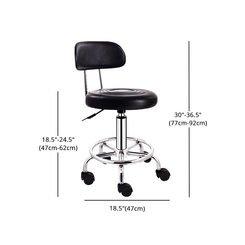 Modern Rotatable Liftable Stool Steel Household Bar Stool with Cushion and Pedal Clearhalo 'Bar Furniture' 'Bar Stools' 'bar_stools' 'furn' 'furn_bar_stools' 'furniture_bar_stools' 'Kitchen & Dining Furniture' 'kitchen&dining_furn' 'kitchen' 'kitchen_furn' Furniture' 4528096