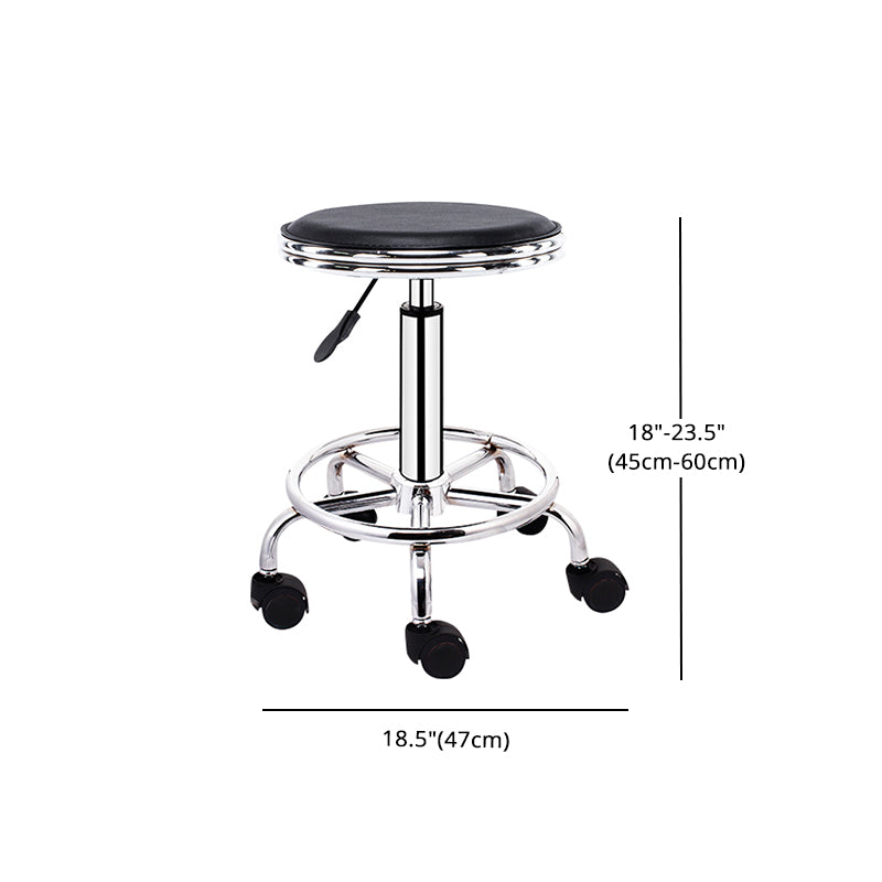 Modern Rotatable Liftable Stool Steel Household Bar Stool with Cushion and Pedal Clearhalo 'Bar Furniture' 'Bar Stools' 'bar_stools' 'furn' 'furn_bar_stools' 'furniture_bar_stools' 'Kitchen & Dining Furniture' 'kitchen&dining_furn' 'kitchen' 'kitchen_furn' Furniture' 4528097