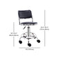 Modern Rotatable Liftable Stool Steel Household Bar Stool with Cushion and Pedal Clearhalo 'Bar Furniture' 'Bar Stools' 'bar_stools' 'furn' 'furn_bar_stools' 'furniture_bar_stools' 'Kitchen & Dining Furniture' 'kitchen&dining_furn' 'kitchen' 'kitchen_furn' Furniture' 4528098
