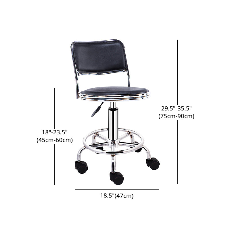 Modern Rotatable Liftable Stool Steel Household Bar Stool with Cushion and Pedal Clearhalo 'Bar Furniture' 'Bar Stools' 'bar_stools' 'furn' 'furn_bar_stools' 'furniture_bar_stools' 'Kitchen & Dining Furniture' 'kitchen&dining_furn' 'kitchen' 'kitchen_furn' Furniture' 4528098
