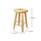 Modern Armless Backless Counter Stool Wood Milk Tea Shop Bar Stool with Wooden Seat Clearhalo 'Bar Furniture' 'Bar Stools' 'bar_stools' 'furn' 'furn_bar_stools' 'furniture_bar_stools' 'Kitchen & Dining Furniture' 'kitchen&dining_furn' 'kitchen' 'kitchen_furn' Furniture' 4528140