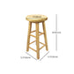 Modern Armless Backless Counter Stool Wood Milk Tea Shop Bar Stool with Wooden Seat Clearhalo 'Bar Furniture' 'Bar Stools' 'bar_stools' 'furn' 'furn_bar_stools' 'furniture_bar_stools' 'Kitchen & Dining Furniture' 'kitchen&dining_furn' 'kitchen' 'kitchen_furn' Furniture' 4528141
