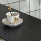 Marble Bar Table with Rectangle Table Top Double Pedestal Table - 41.3" H Clearhalo 'Bar Furniture' 'Bar Tables' 'bar_tables' 'furn' 'furn_bar_tables' 'Furniture' 'furniture_bar_tables' 'Kitchen & Dining Furniture' 4528178