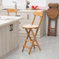 Modern Armless Foldable Counter Stool Wood Kitchen Bar Stool with Wooden Seat and Pedal Clearhalo 'Bar Furniture' 'Bar Stools' 'bar_stools' 'furn' 'furn_bar_stools' 'furniture_bar_stools' 'Kitchen & Dining Furniture' 'kitchen&dining_furn' 'kitchen' 'kitchen_furn' Furniture' 4534271