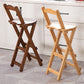 Modern Armless Foldable Counter Stool Wood Kitchen Bar Stool with Wooden Seat and Pedal Clearhalo 'Bar Furniture' 'Bar Stools' 'bar_stools' 'furn' 'furn_bar_stools' 'furniture_bar_stools' 'Kitchen & Dining Furniture' 'kitchen&dining_furn' 'kitchen' 'kitchen_furn' Furniture' 4534278