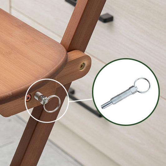 Modern Armless Foldable Counter Stool Wood Kitchen Bar Stool with Wooden Seat and Pedal Clearhalo 'Bar Furniture' 'Bar Stools' 'bar_stools' 'furn' 'furn_bar_stools' 'furniture_bar_stools' 'Kitchen & Dining Furniture' 'kitchen&dining_furn' 'kitchen' 'kitchen_furn' Furniture' 4534282