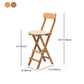 Modern Armless Foldable Counter Stool Wood Kitchen Bar Stool with Wooden Seat and Pedal Clearhalo 'Bar Furniture' 'Bar Stools' 'bar_stools' 'furn' 'furn_bar_stools' 'furniture_bar_stools' 'Kitchen & Dining Furniture' 'kitchen&dining_furn' 'kitchen' 'kitchen_furn' Furniture' 4534302