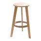 Modern Armless Backrest Counter Stool Wood Household Bar Stool with Wooden Seat Natural 1 Piece Clearhalo 'Bar Furniture' 'Bar Stools' 'bar_stools' 'furn' 'furn_bar_stools' 'furniture_bar_stools' 'Kitchen & Dining Furniture' 'kitchen&dining_furn' 'kitchen' 'kitchen_furn' Furniture' 4536455